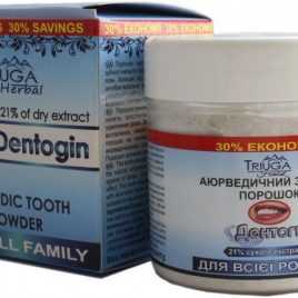 Зубний порошок Дентогін для всієї родини,65г Тріюга