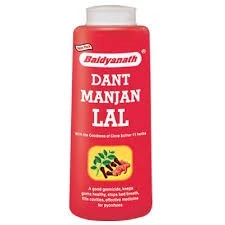 ЧЕРВОНИЙ ЗУБНИЙ ПОРОШОК ЛАЛ, БАДЬЯНАТХ (RED DANT MANJAN LAL, BAIDYANATH) 50 ГР.